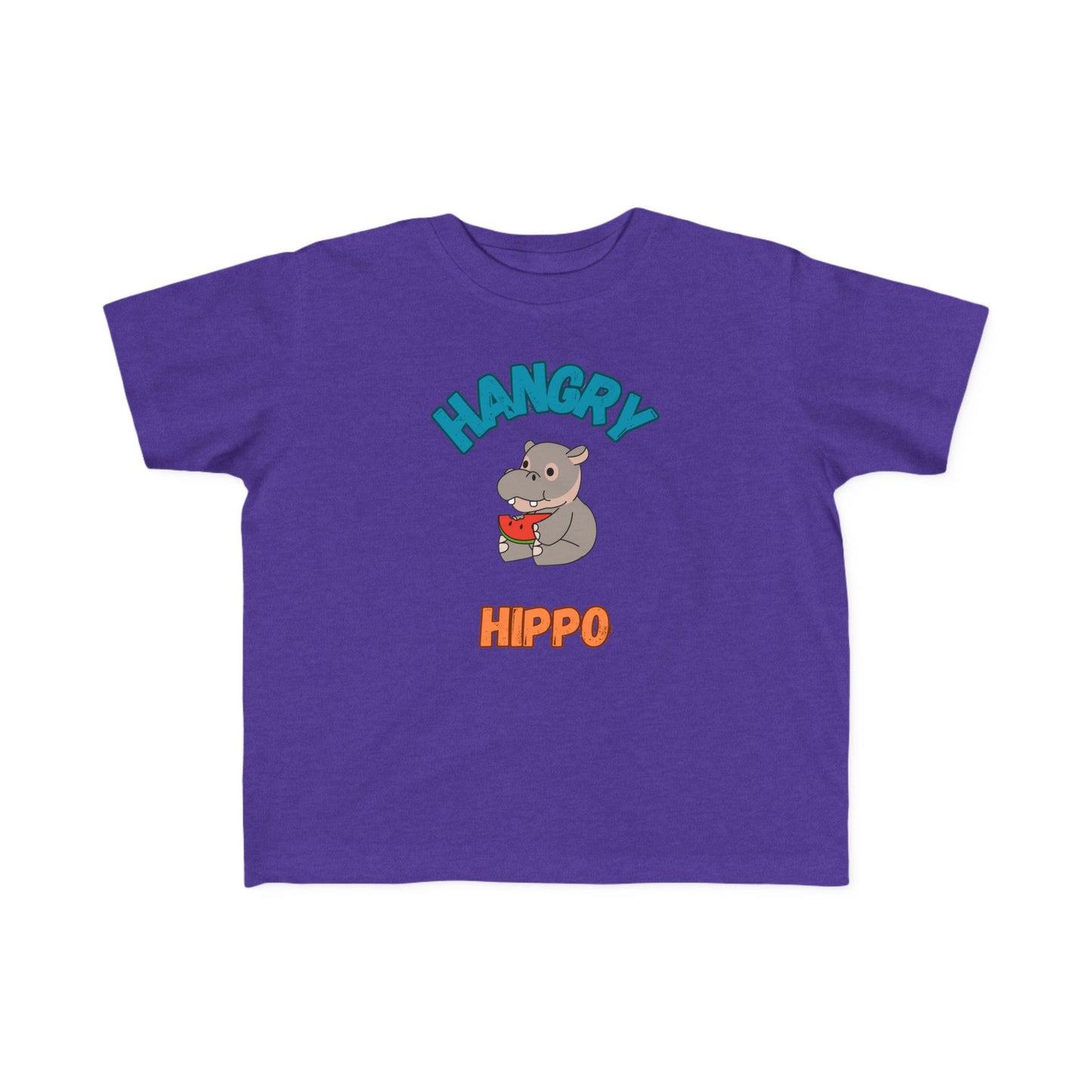 Toddler Hangry Hippo Tee - Fun Jersey T-Shirt for Kids