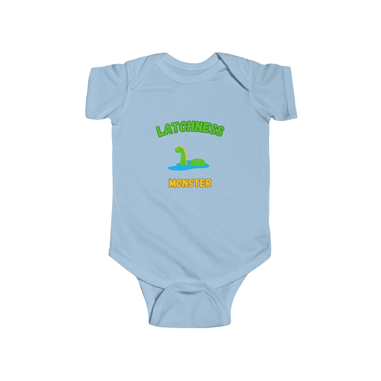 SNES | REACH Certified One-Piece Bodysuit | Latchness Monster | Infant Toddler 0-24M