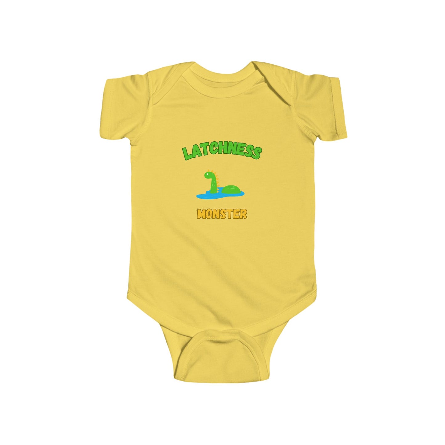 SNES | REACH Certified One-Piece Bodysuit | Latchness Monster | Infant Toddler 0-24M