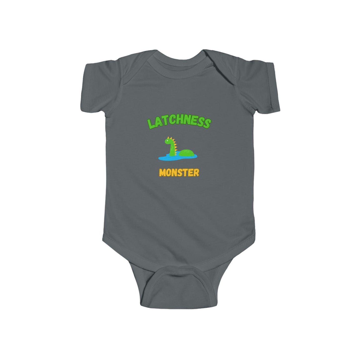 SNES | REACH Certified One-Piece Bodysuit | Latchness Monster | Infant Toddler 0-24M