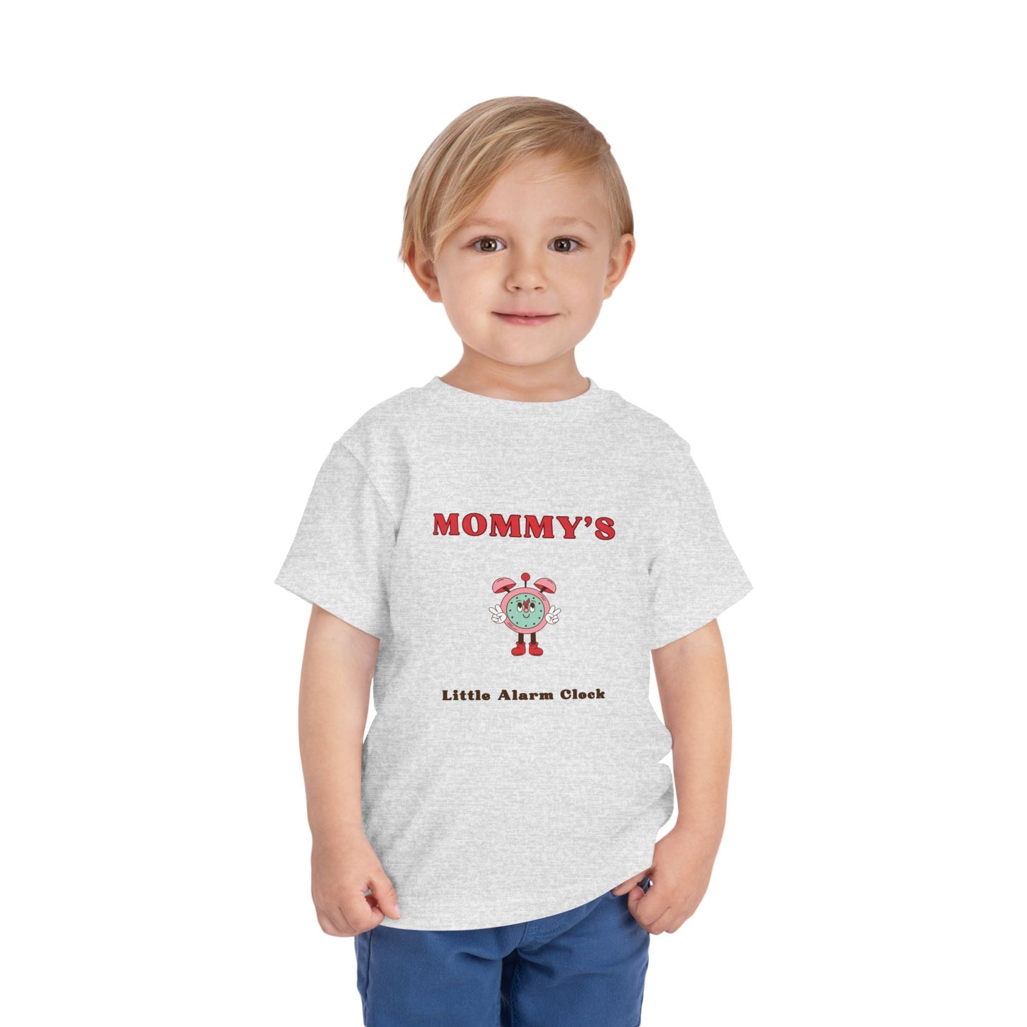 Mommy's Little Alarm Clock Toddler Tee - Cute & Fun Short Sleeve Shirt for Kids