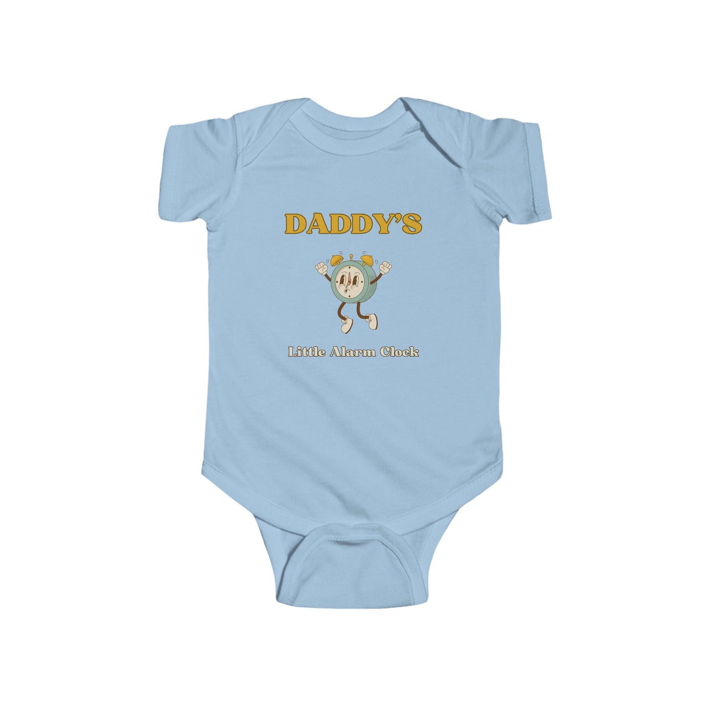 SNES | REACH Certified One-Piece Bodysuit | Daddy's Little Alarm Clock | Infant Toddler 0-24M