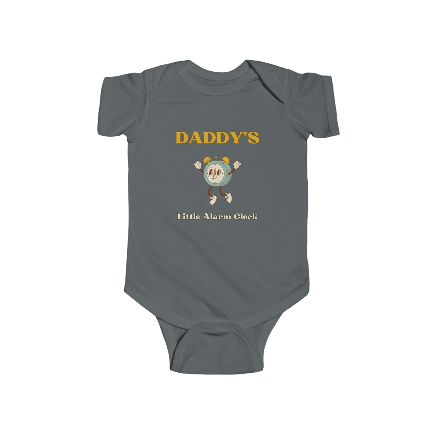 SNES | REACH Certified One-Piece Bodysuit | Daddy's Little Alarm Clock | Infant Toddler 0-24M