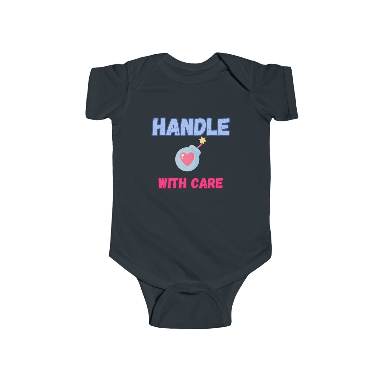 SNES | REACH Certified One-Piece Bodysuit | Handle With Care | Infant Toddler 0-24M