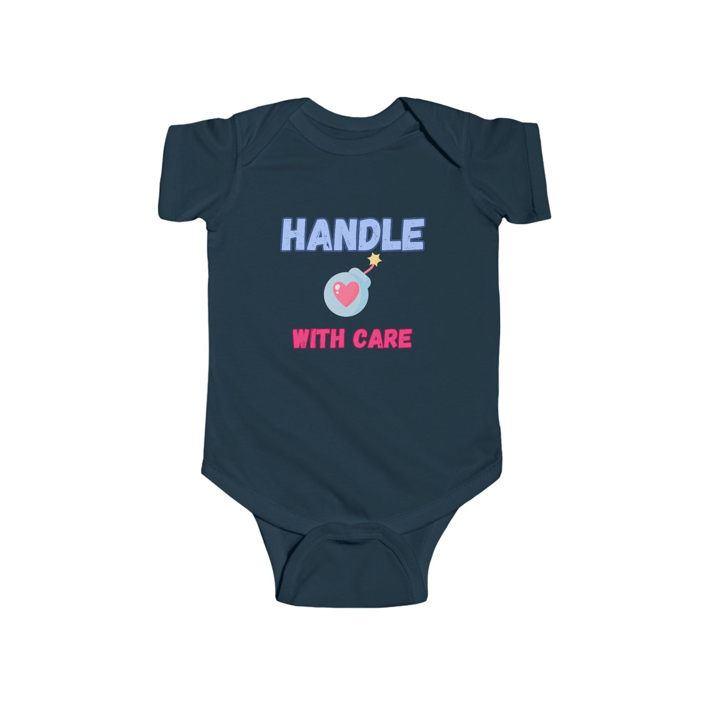 SNES | REACH Certified One-Piece Bodysuit | Handle With Care | Infant Toddler 0-24M