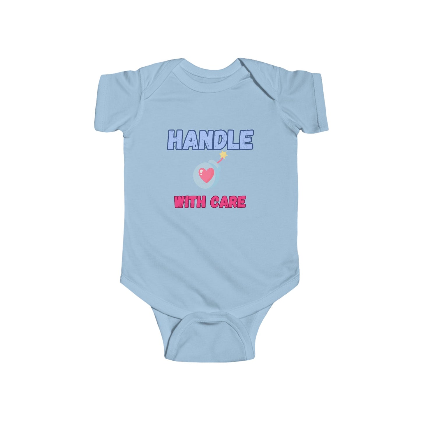 SNES | REACH Certified One-Piece Bodysuit | Handle With Care | Infant Toddler 0-24M