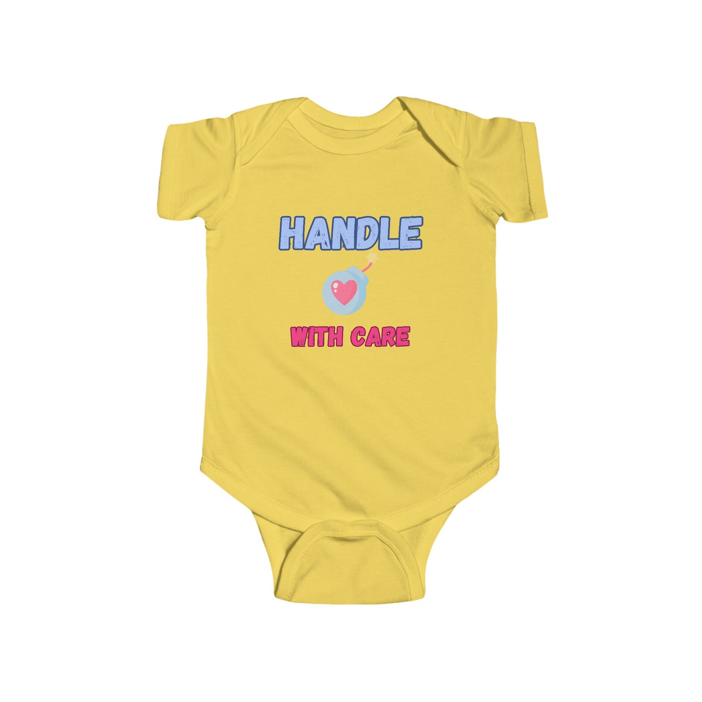 SNES | REACH Certified One-Piece Bodysuit | Handle With Care | Infant Toddler 0-24M