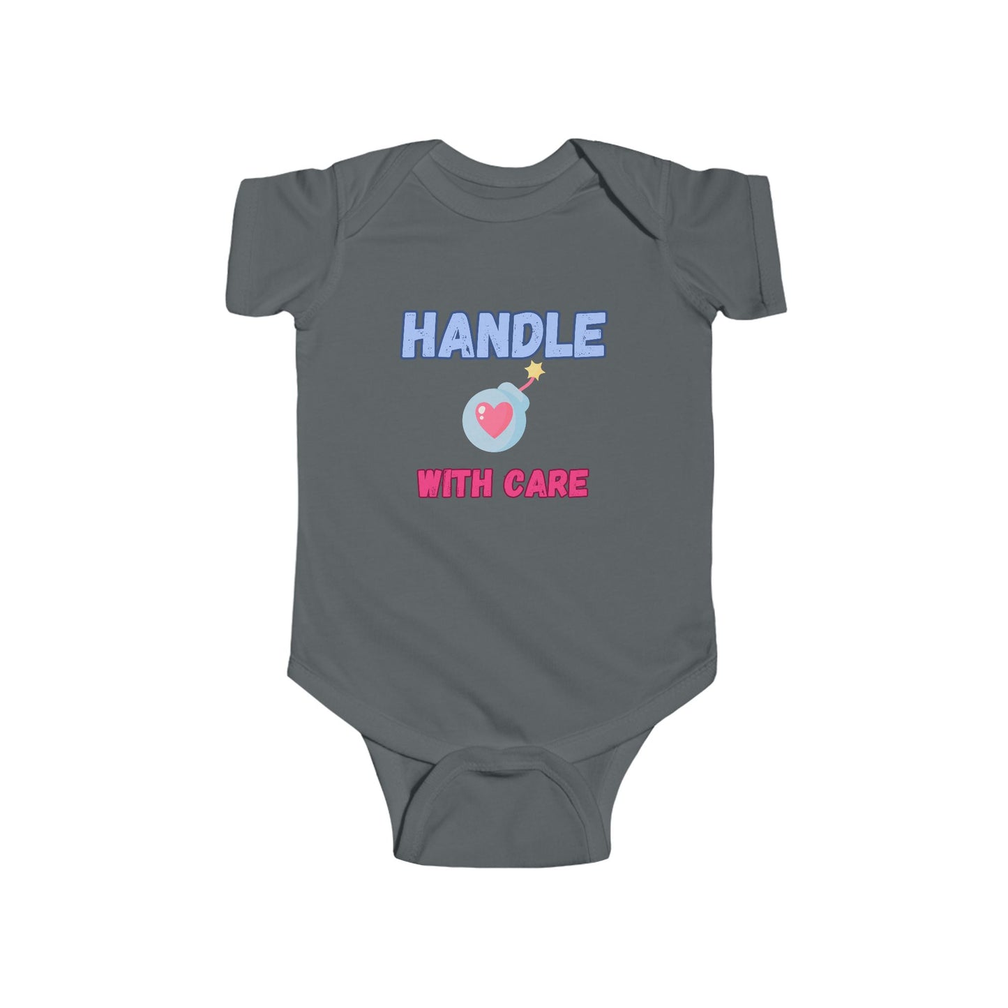SNES | REACH Certified One-Piece Bodysuit | Handle With Care | Infant Toddler 0-24M