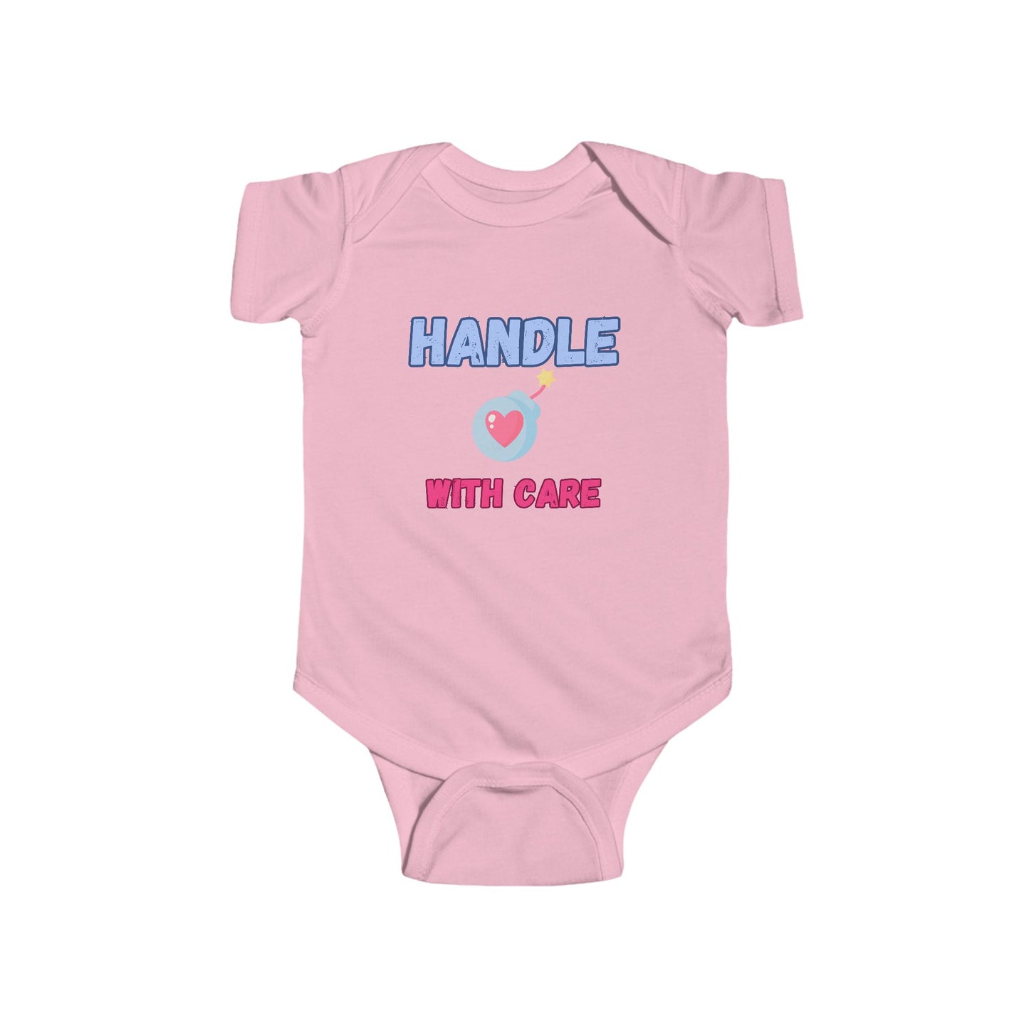 SNES | REACH Certified One-Piece Bodysuit | Handle With Care | Infant Toddler 0-24M