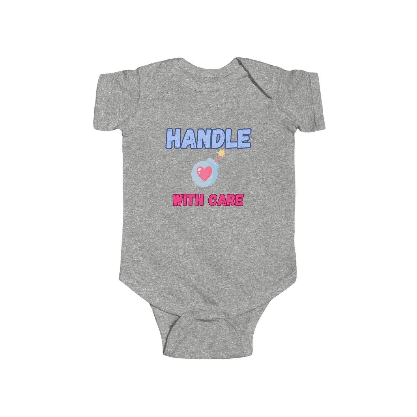 SNES | REACH Certified One-Piece Bodysuit | Handle With Care | Infant Toddler 0-24M