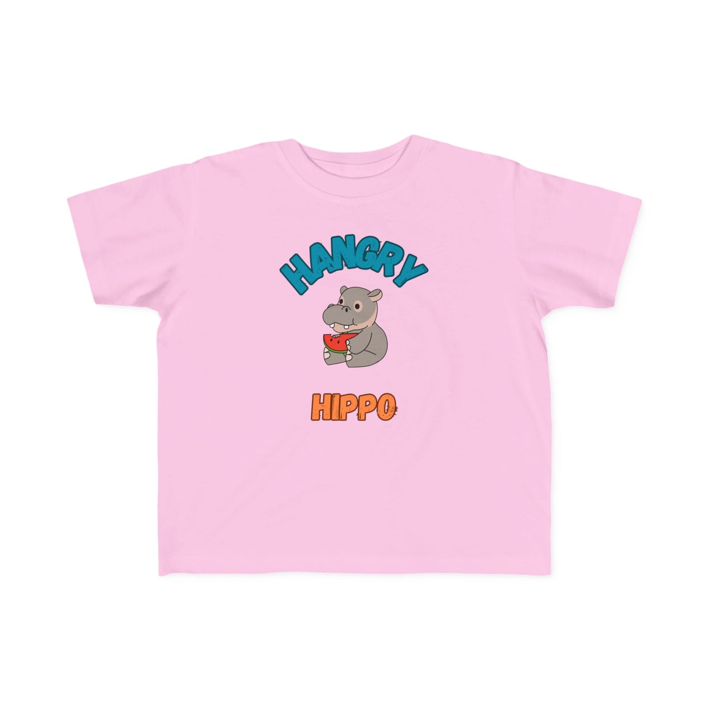 Toddler Hangry Hippo Tee - Fun Jersey T-Shirt for Kids