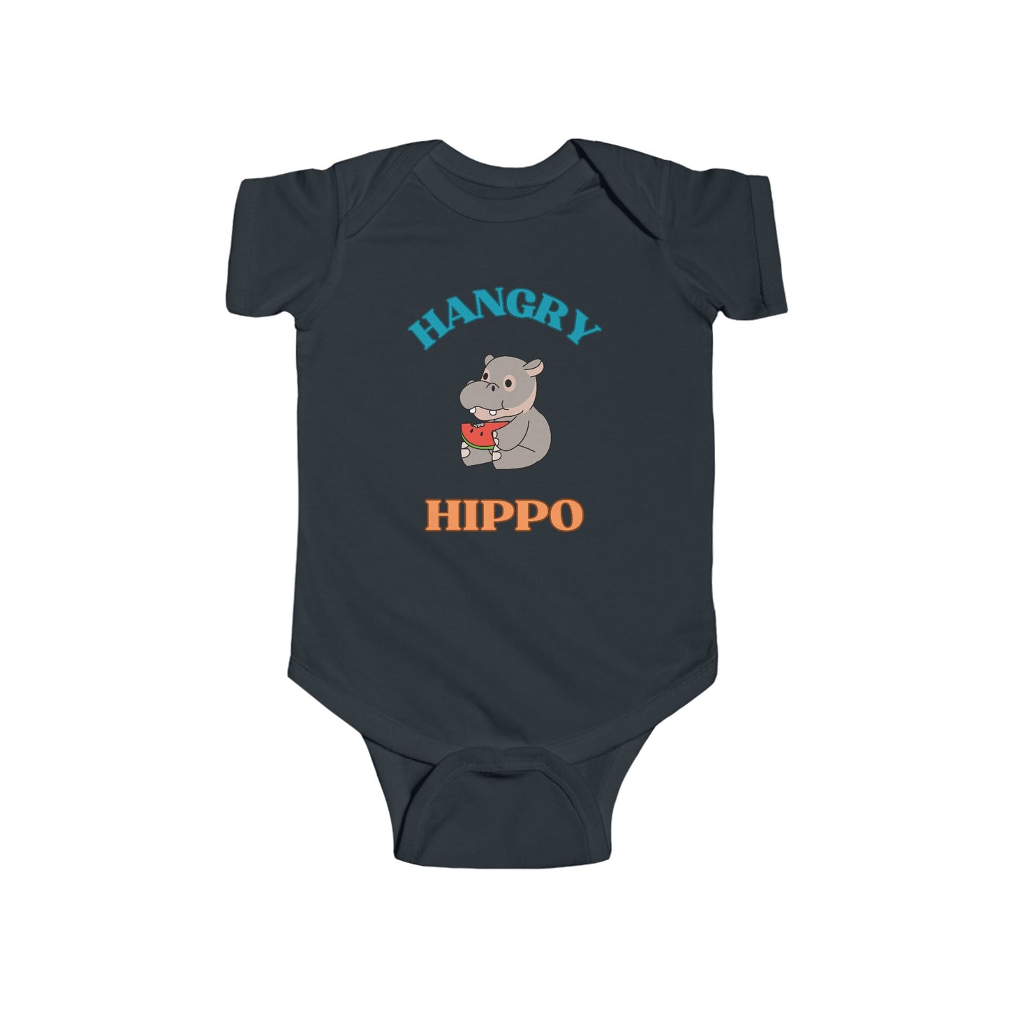 SNES | REACH Certified Bodysuit | Hangry Hippo | Infant Toddler 0-24M
