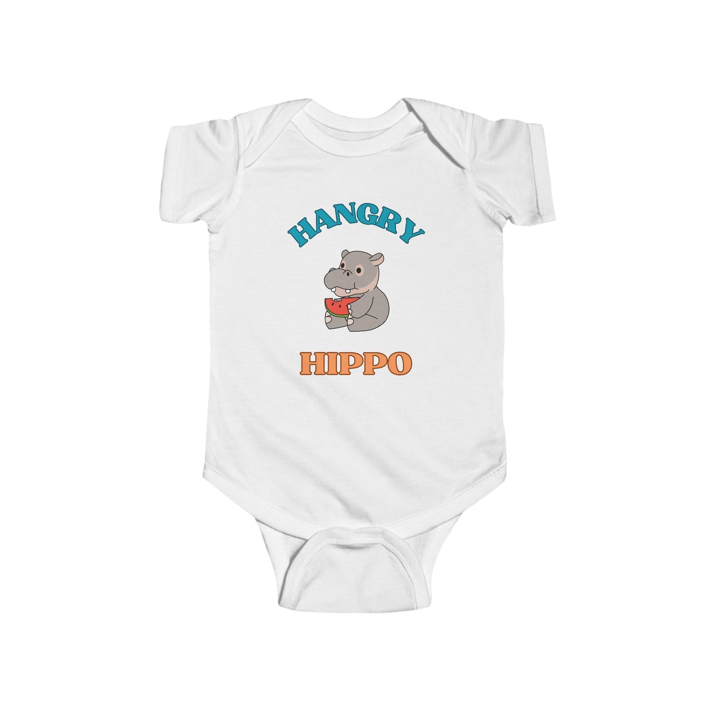 SNES | REACH Certified Bodysuit | Hangry Hippo | Infant Toddler 0-24M