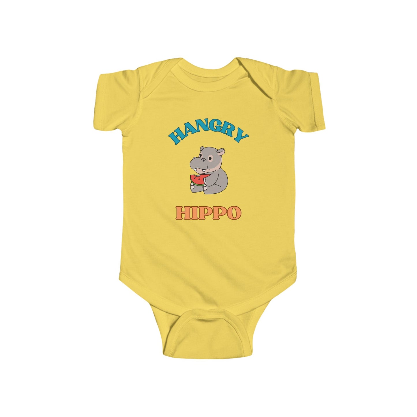 SNES | REACH Certified Bodysuit | Hangry Hippo | Infant Toddler 0-24M