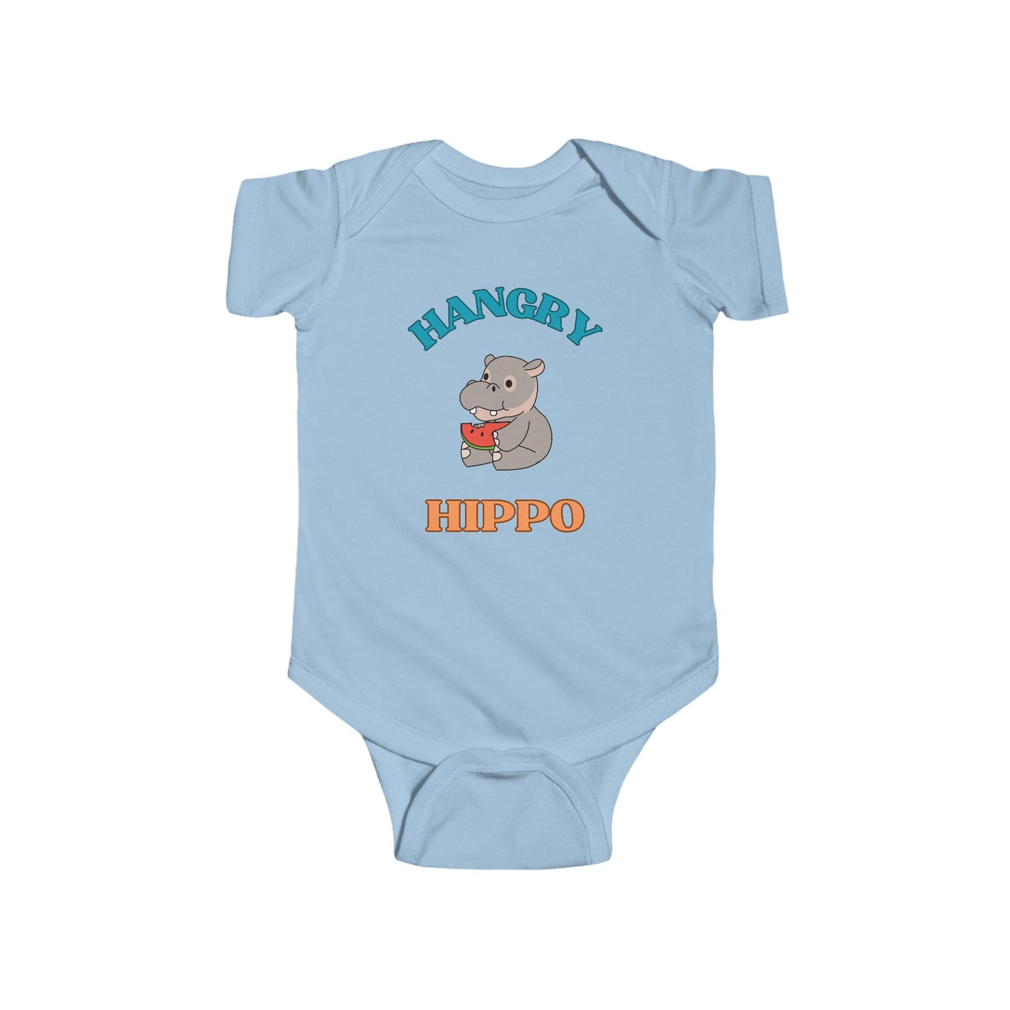 SNES | REACH Certified Bodysuit | Hangry Hippo | Infant Toddler 0-24M