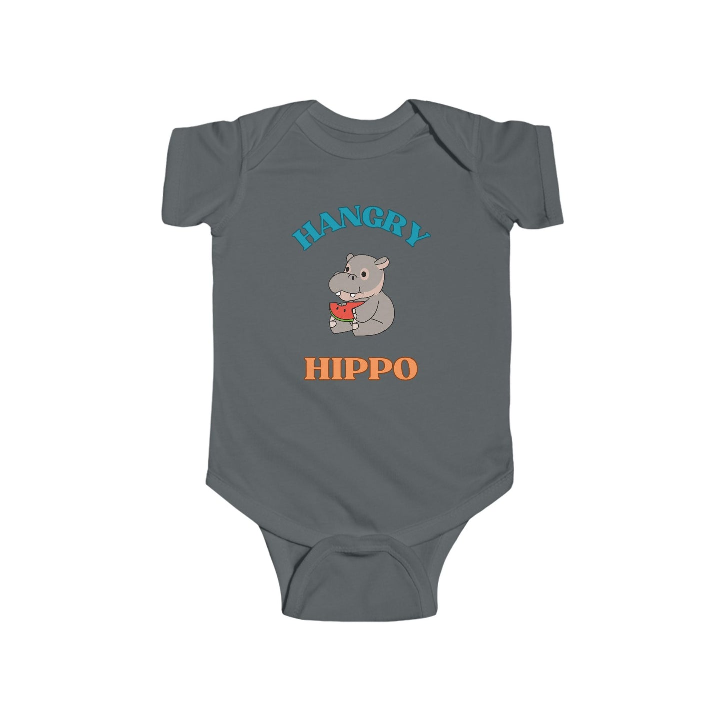 SNES | REACH Certified Bodysuit | Hangry Hippo | Infant Toddler 0-24M