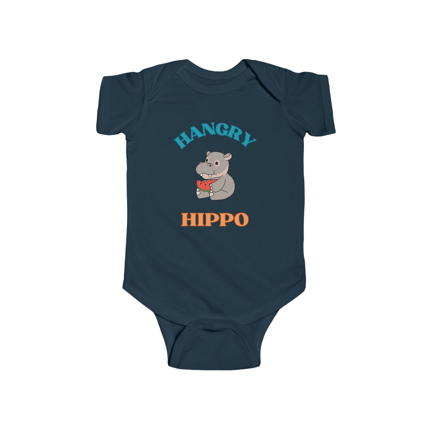 SNES | REACH Certified Bodysuit | Hangry Hippo | Infant Toddler 0-24M