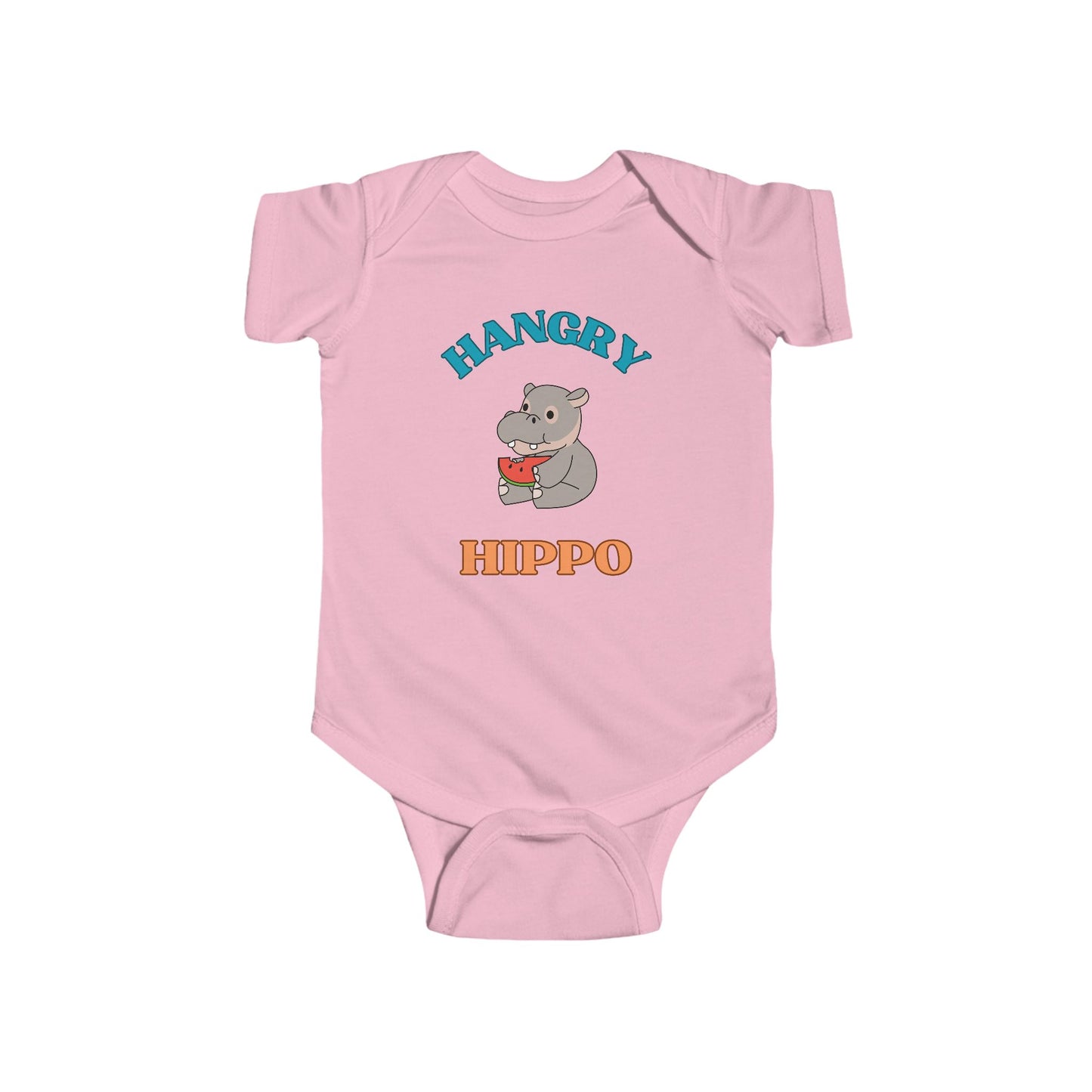 SNES | REACH Certified Bodysuit | Hangry Hippo | Infant Toddler 0-24M
