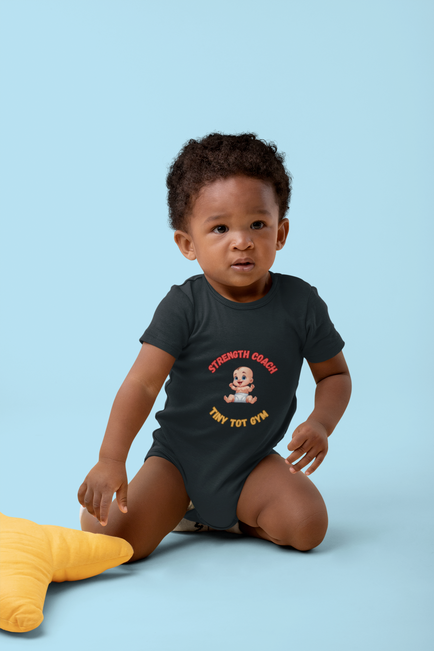 SLEEPLESS NIGHTS, ENDLESS SMILES | REACH Certified One-Piece Bodysuit | Strength Coach Tiny Tot Gym | Infant Toddler 0-24M