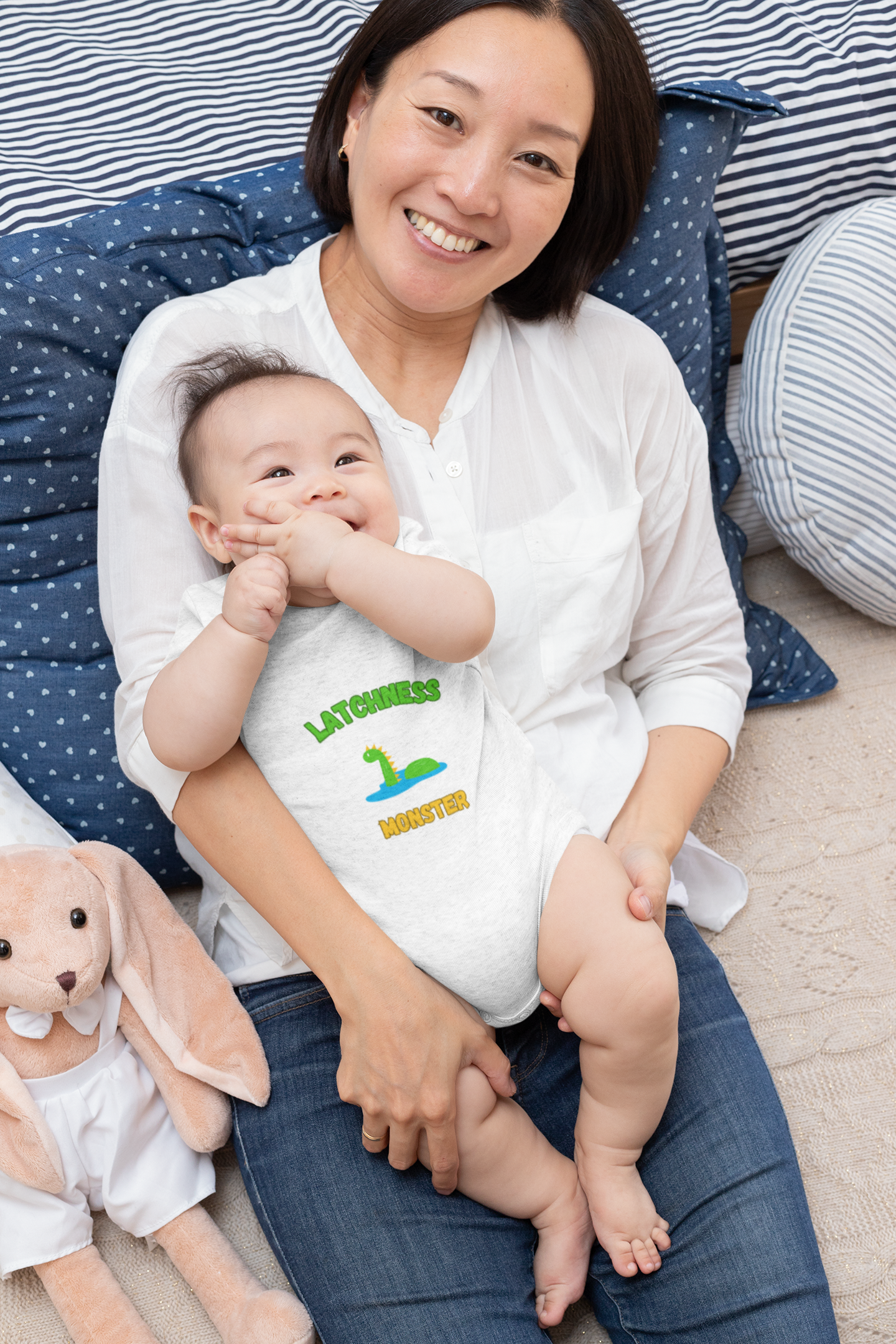SNES | REACH Certified One-Piece Bodysuit | Latchness Monster | Infant Toddler 0-24M