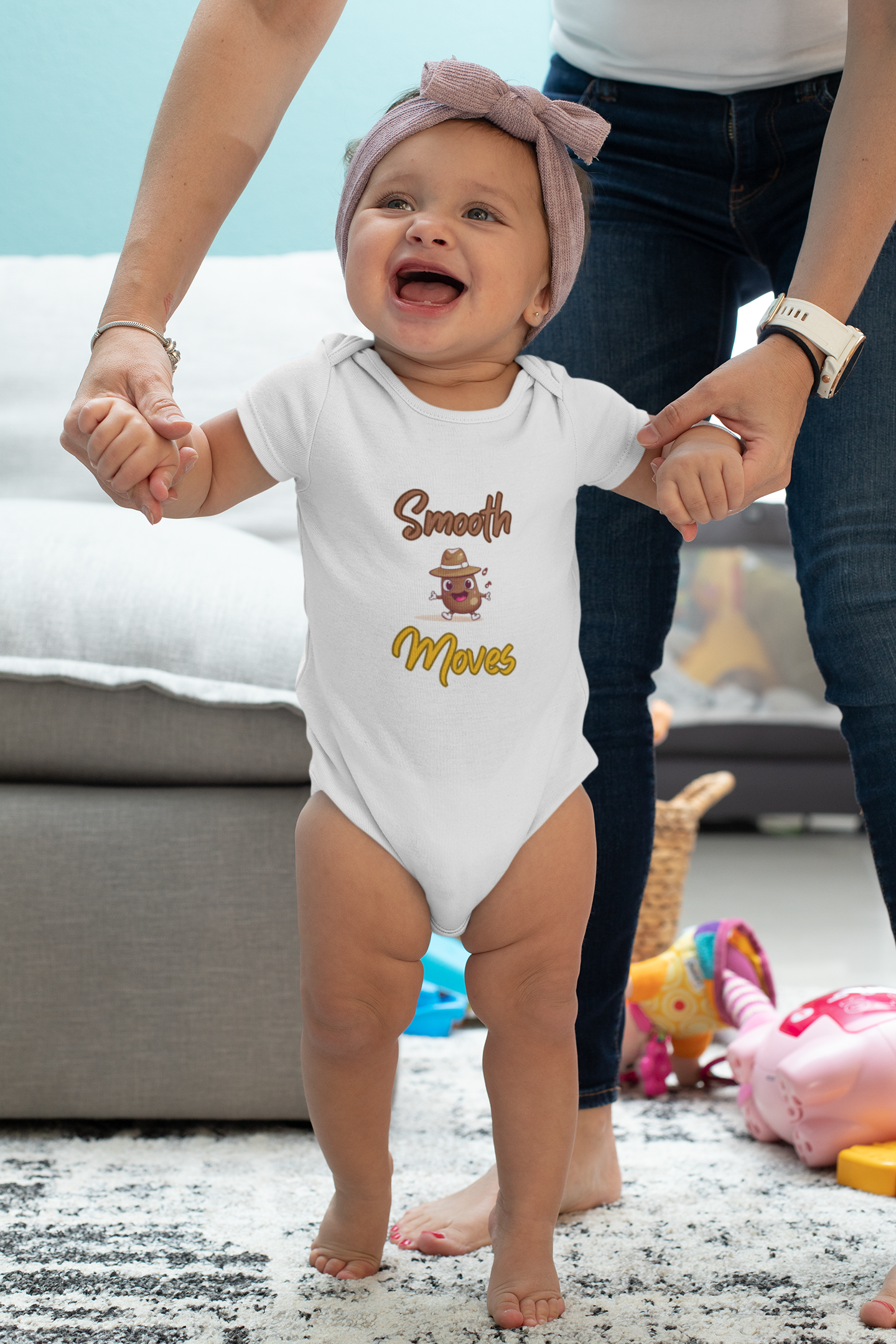 SNES | REACH Certified One-Piece Bodysuit | Smooth Moves | Infant Toddler 0-24M