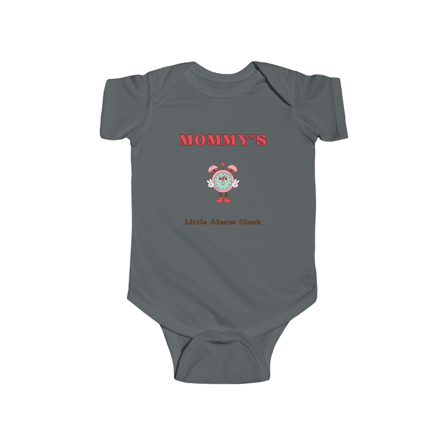 SNES | REACH Certified One-Piece Bodysuit | Mommy's Little Alarm Clock | Infant Toddler 0-24M