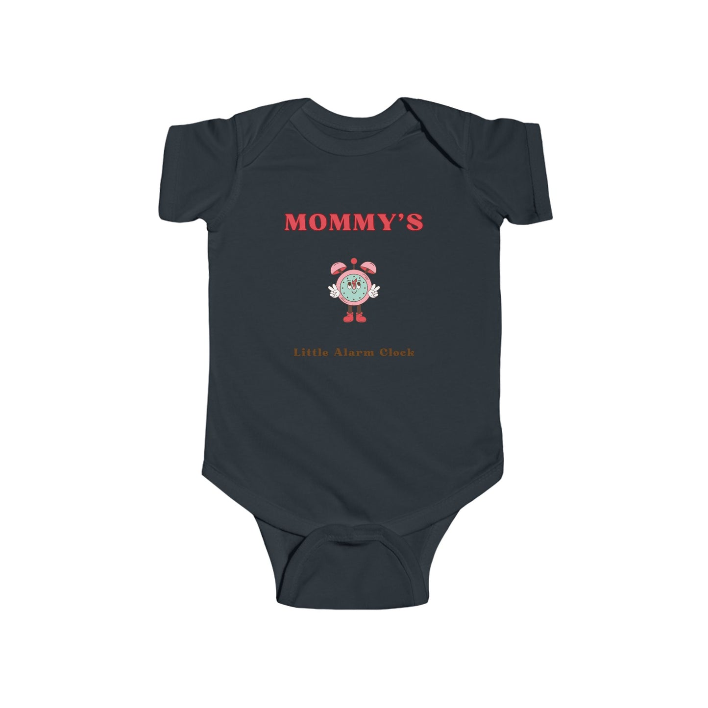 SNES | REACH Certified One-Piece Bodysuit | Mommy's Little Alarm Clock | Infant Toddler 0-24M