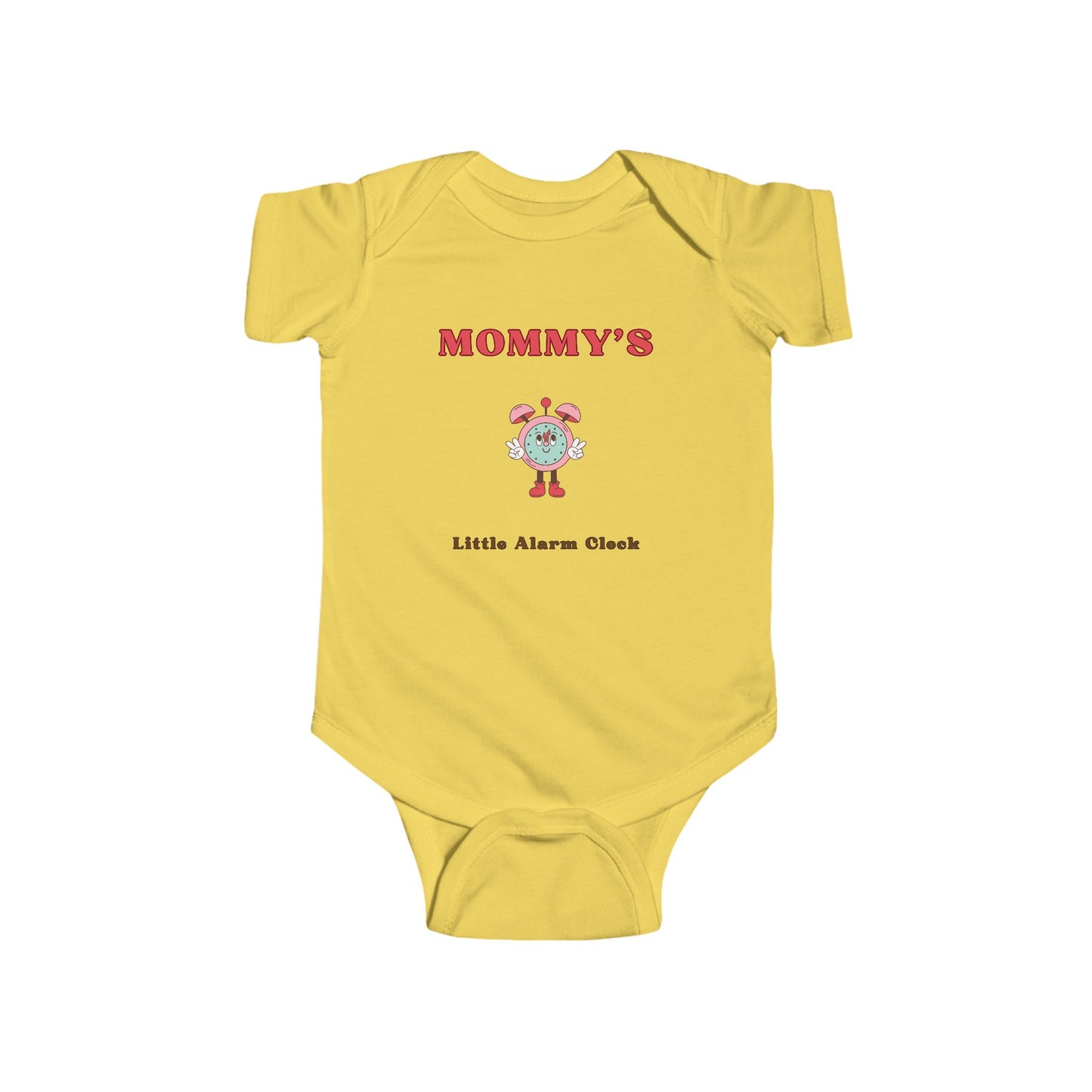 SNES | REACH Certified One-Piece Bodysuit | Mommy's Little Alarm Clock | Infant Toddler 0-24M