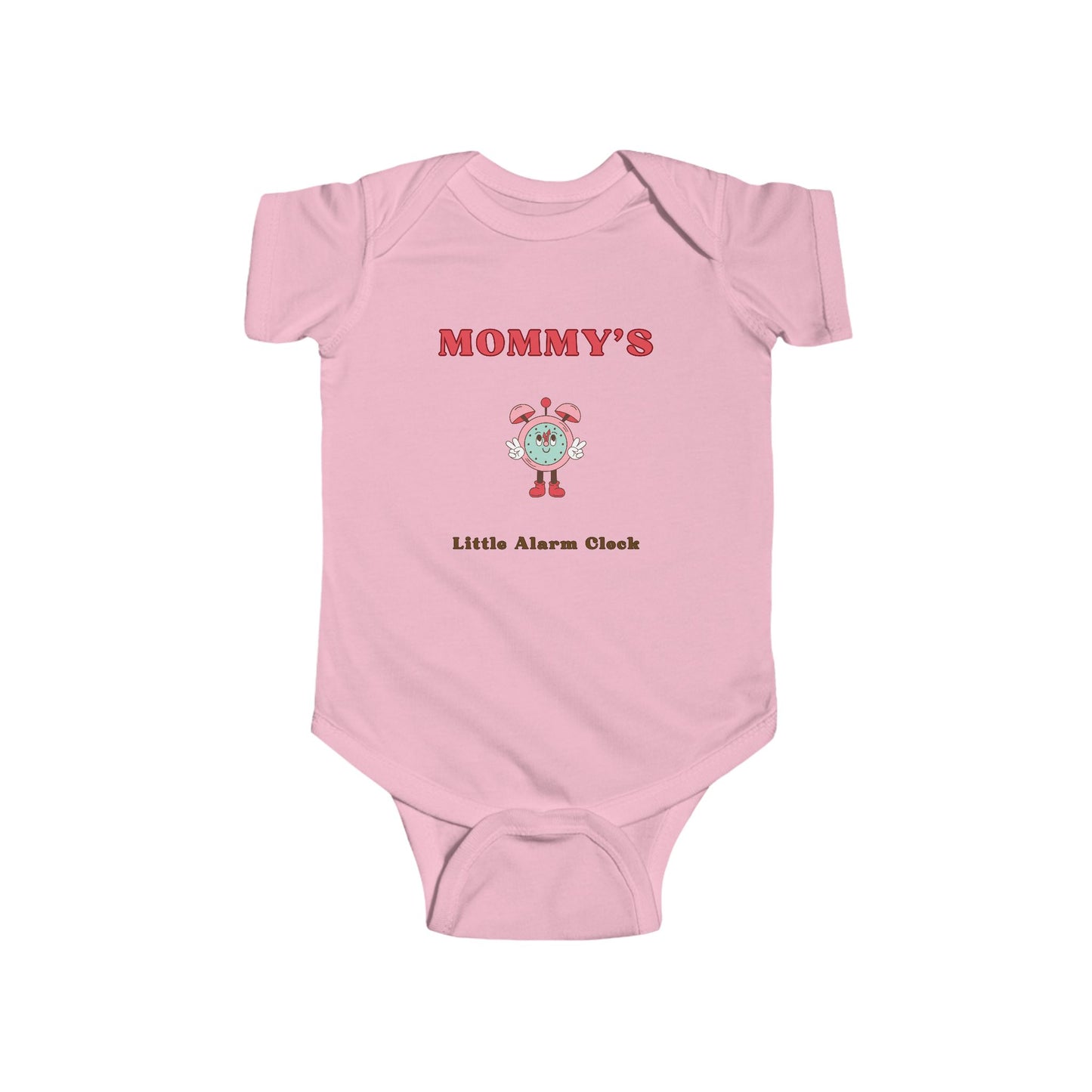 SNES | REACH Certified One-Piece Bodysuit | Mommy's Little Alarm Clock | Infant Toddler 0-24M
