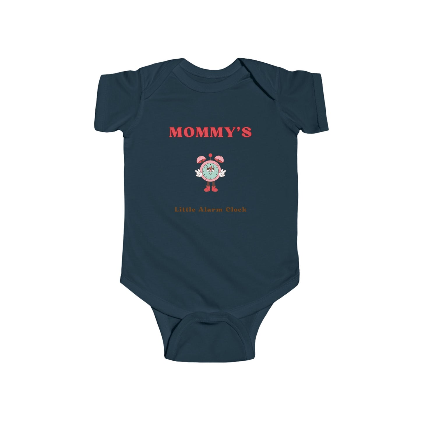 SNES | REACH Certified One-Piece Bodysuit | Mommy's Little Alarm Clock | Infant Toddler 0-24M