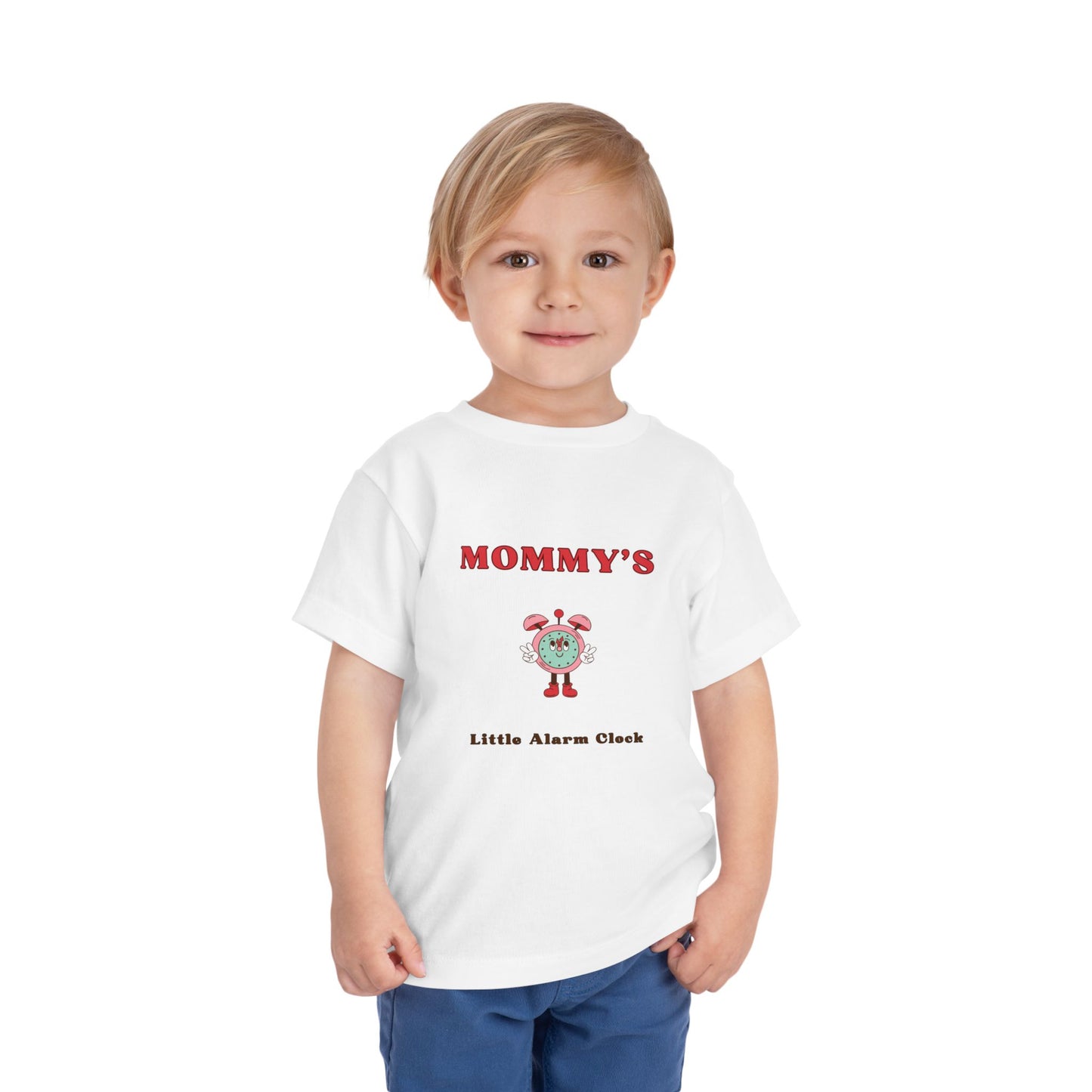 Mommy's Little Alarm Clock Toddler Tee - Cute & Fun Short Sleeve Shirt for Kids
