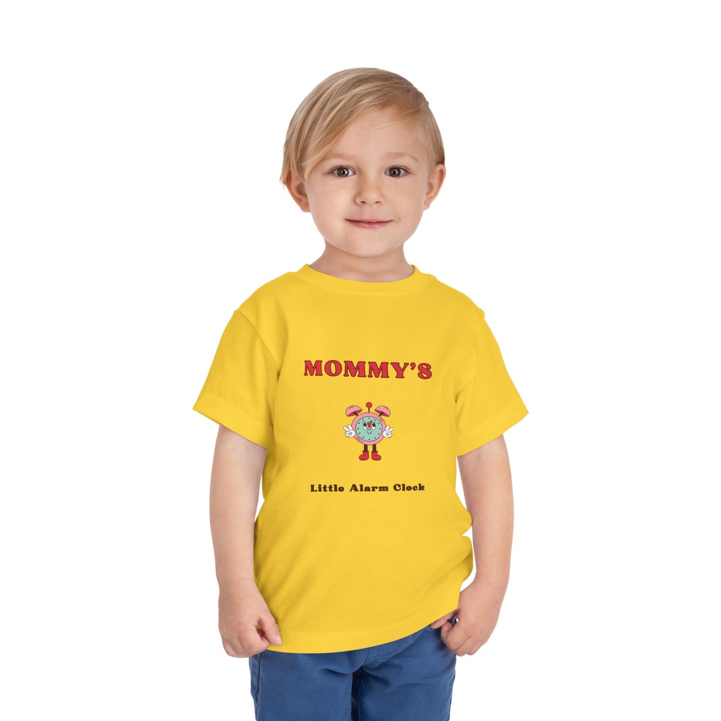 Mommy's Little Alarm Clock Toddler Tee - Cute & Fun Short Sleeve Shirt for Kids