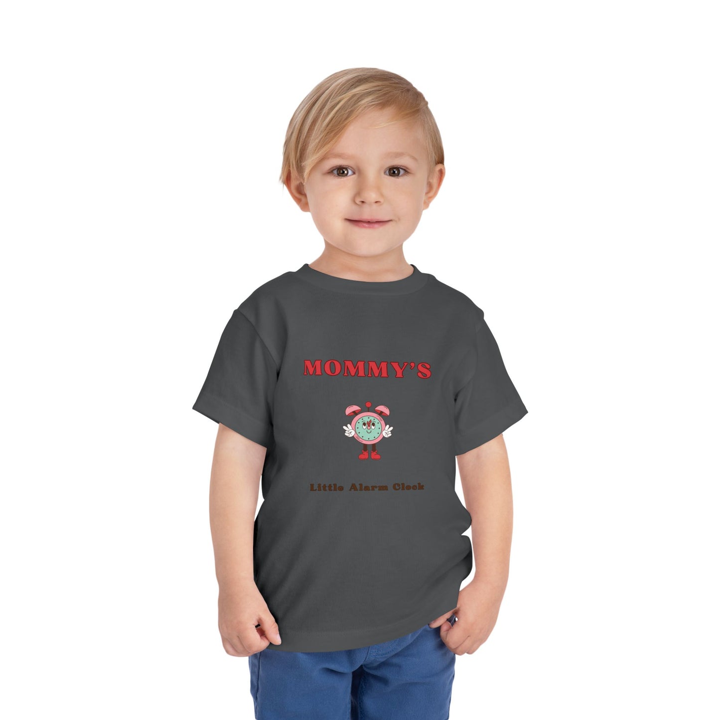 Mommy's Little Alarm Clock Toddler Tee - Cute & Fun Short Sleeve Shirt for Kids