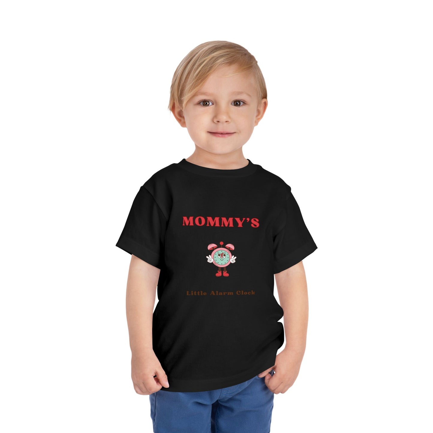 Mommy's Little Alarm Clock Toddler Tee - Cute & Fun Short Sleeve Shirt for Kids