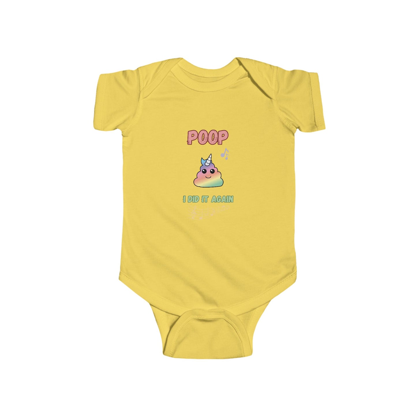 SNES | REACH Certified One-Piece Bodysuit | Poop I Did it Again | | Infant Toddler 0-24M