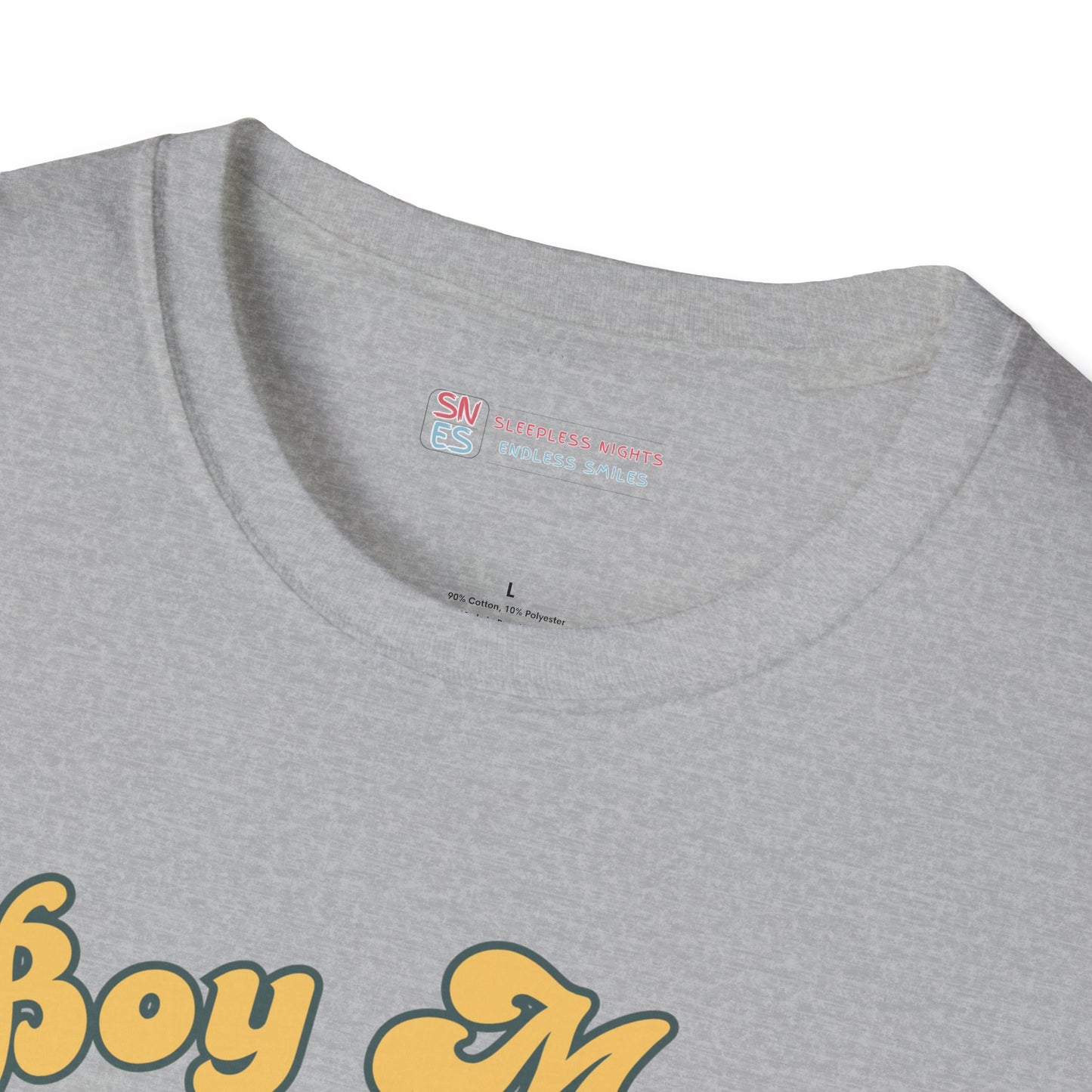 Boy Mom Unisex Softstyle T-Shirt - Retro Graphic Tee for Proud Mothers