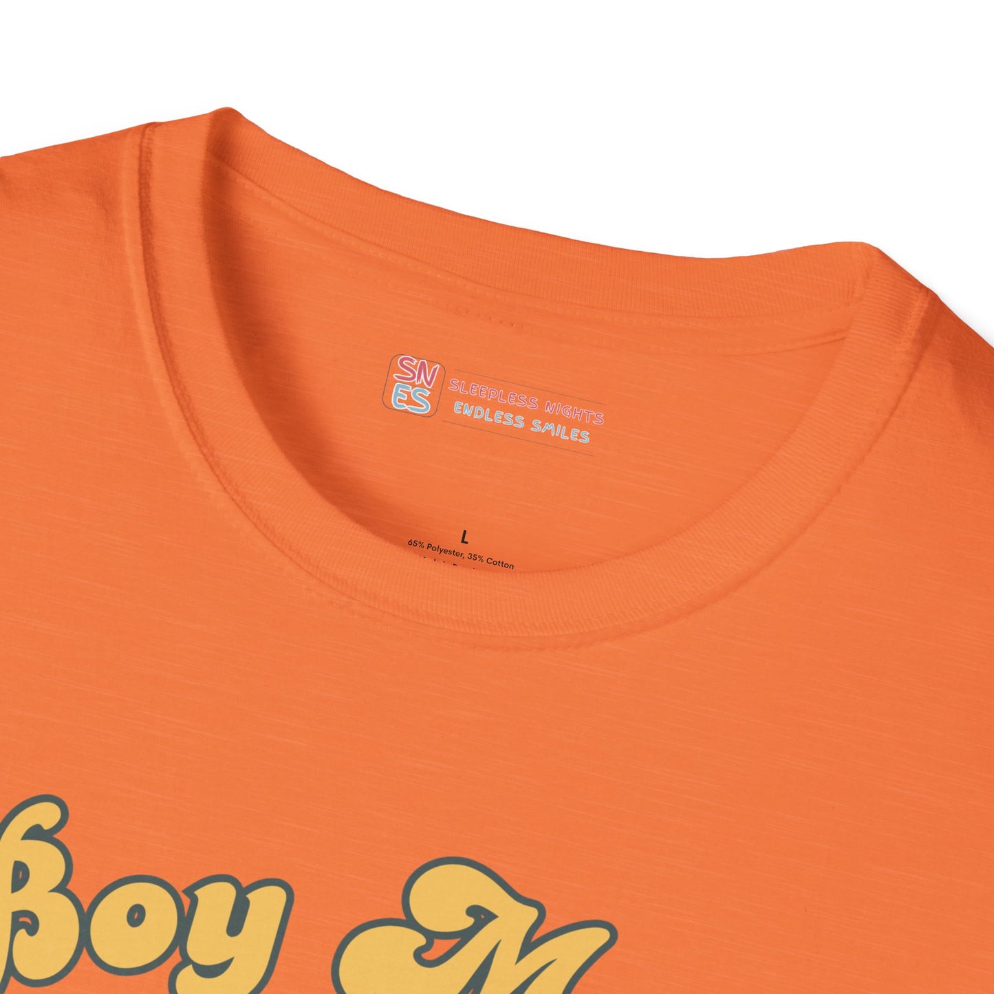 Boy Mom Unisex Softstyle T-Shirt - Retro Graphic Tee for Proud Mothers