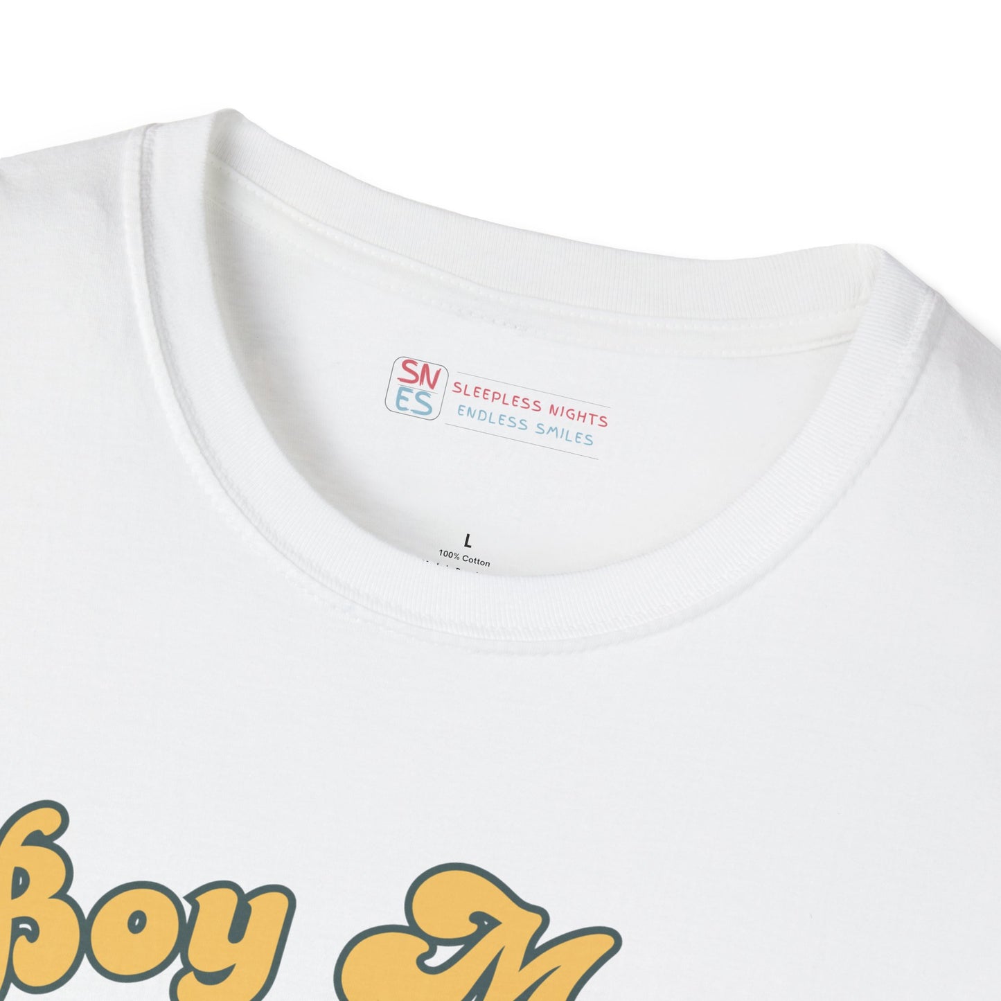 Boy Mom Unisex Softstyle T-Shirt - Retro Graphic Tee for Proud Mothers