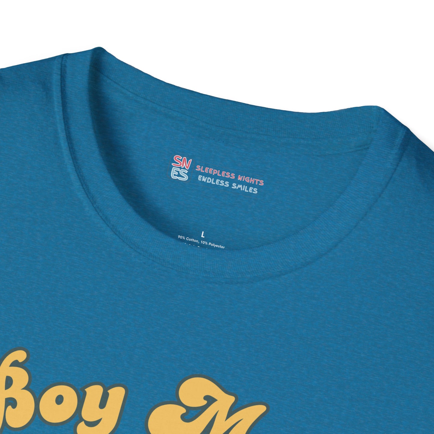 Boy Mom Unisex Softstyle T-Shirt - Retro Graphic Tee for Proud Mothers