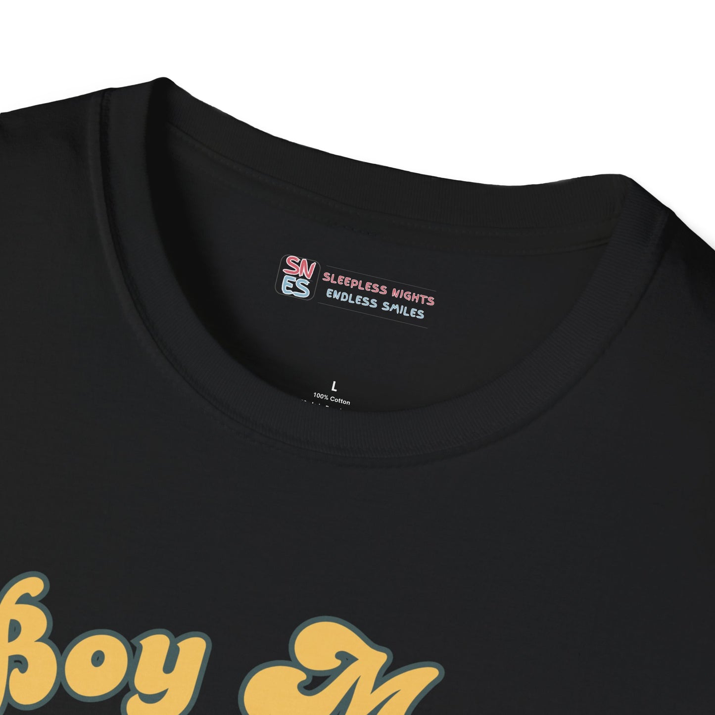 Boy Mom Unisex Softstyle T-Shirt - Retro Graphic Tee for Proud Mothers