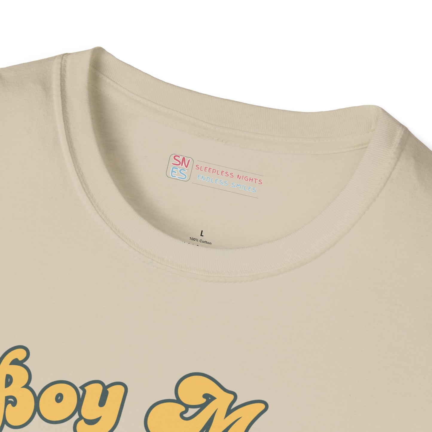 Boy Mom Unisex Softstyle T-Shirt - Retro Graphic Tee for Proud Mothers