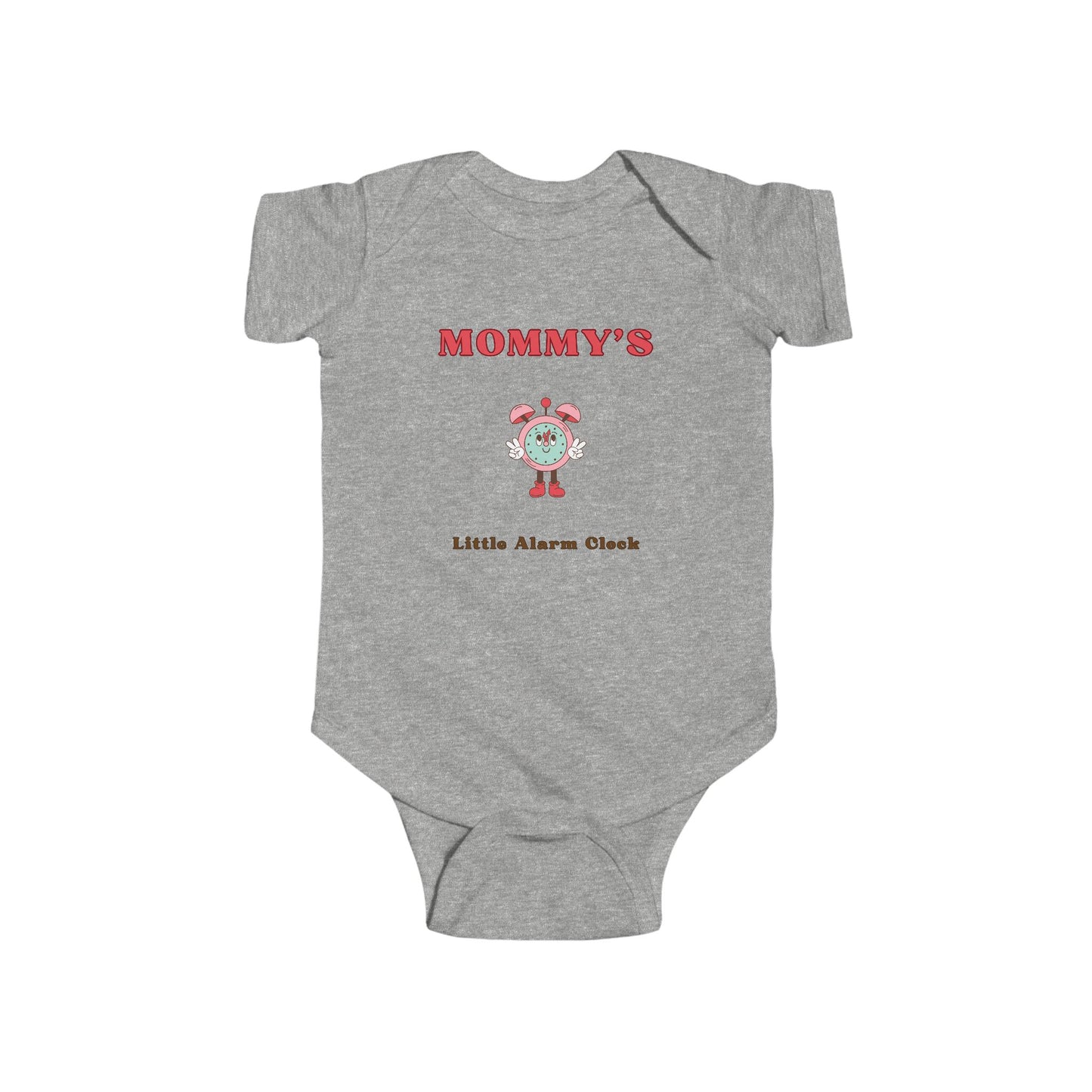 SNES | REACH Certified One-Piece Bodysuit | Mommy's Little Alarm Clock | Infant Toddler 0-24M