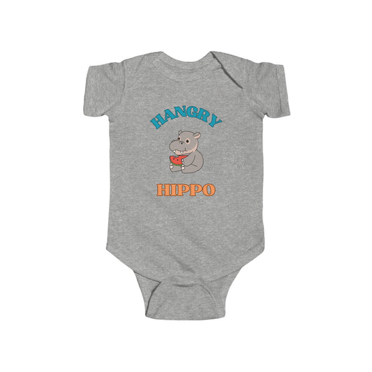 SNES | REACH Certified Bodysuit | Hangry Hippo | Infant Toddler 0-24M
