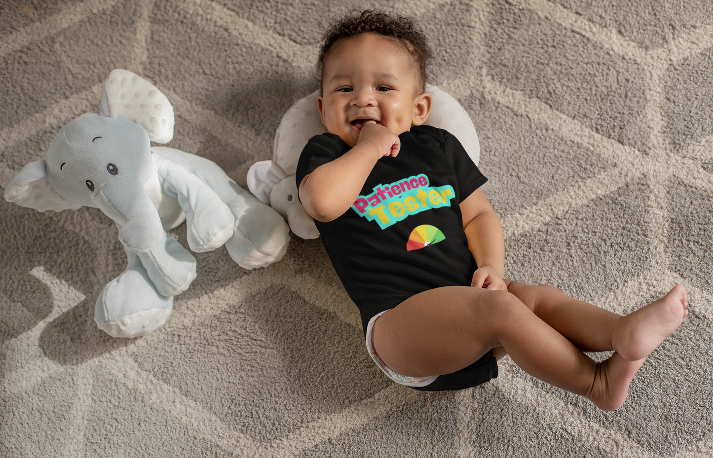SNES | REACH Certified One-Piece Bodysuit | Patience Tester | Infant Toddler 0-24M