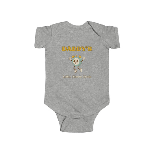 SNES | REACH Certified One-Piece Bodysuit | Daddy's Little Alarm Clock | Infant Toddler 0-24M