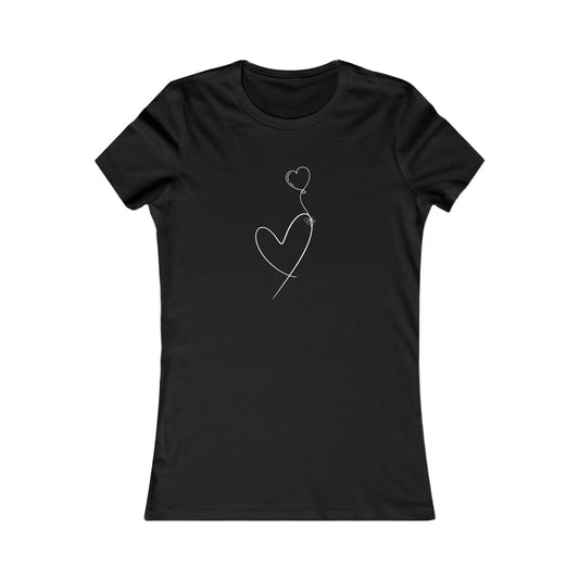 1 Heart Balloon Uplifting Mom Heart Tee - Perfect for Moms and Loved Ones | Customizable