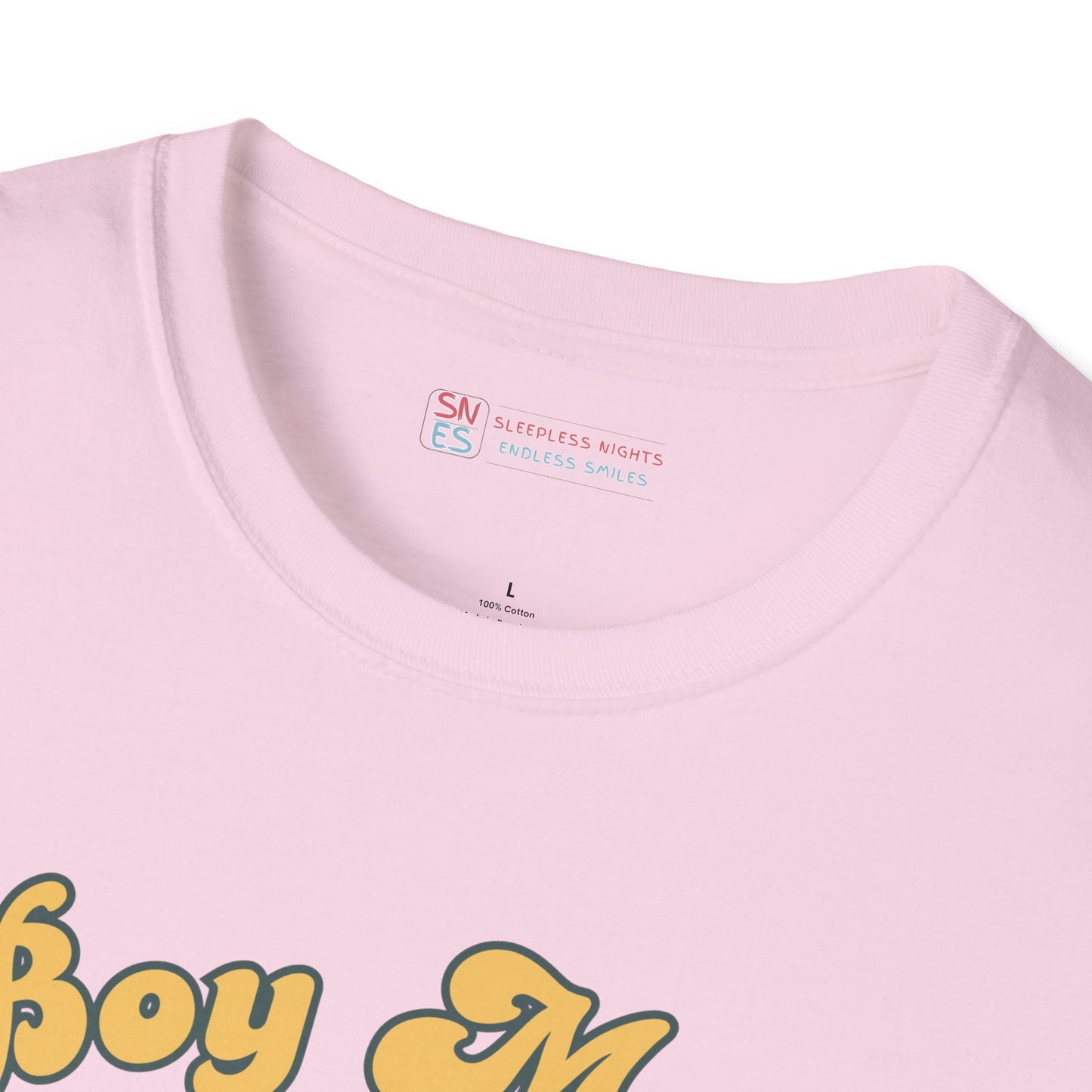 Boy Mom Unisex Softstyle T-Shirt - Retro Graphic Tee for Proud Mothers