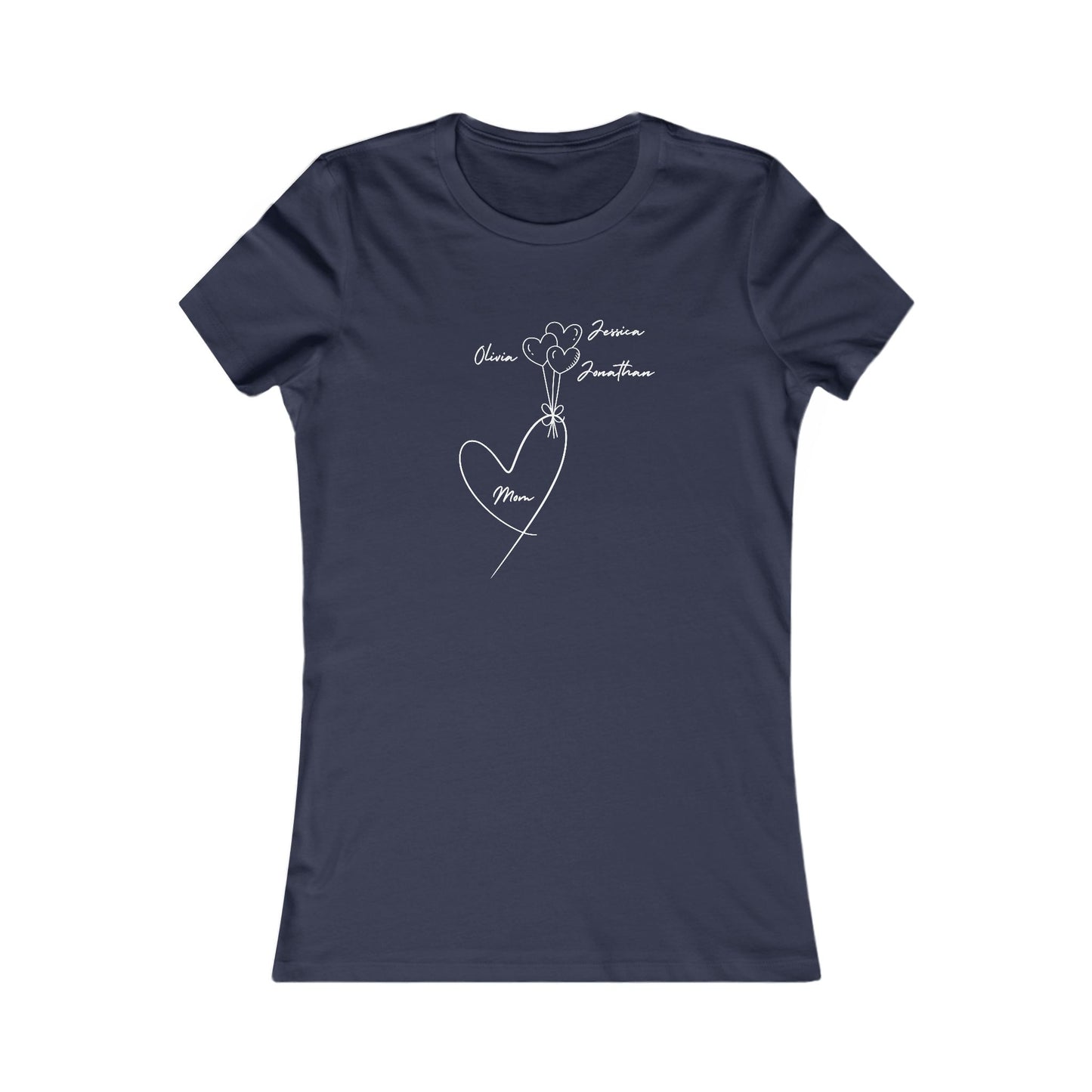 3 Heart Balloon Uplifting Mom Heart Tee - Perfect for Moms and Loved Ones | Customizable