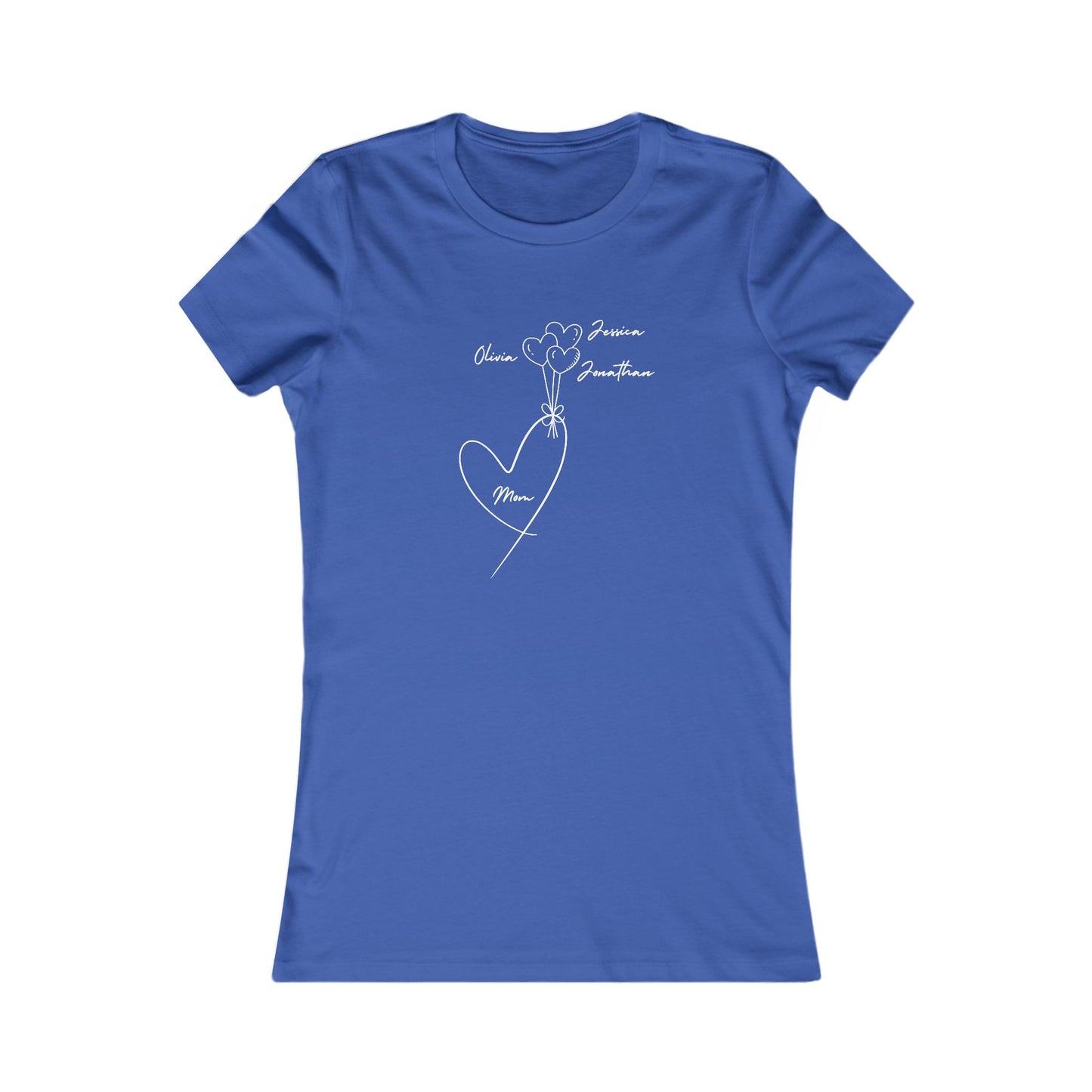 3 Heart Balloon Uplifting Mom Heart Tee - Perfect for Moms and Loved Ones | Customizable