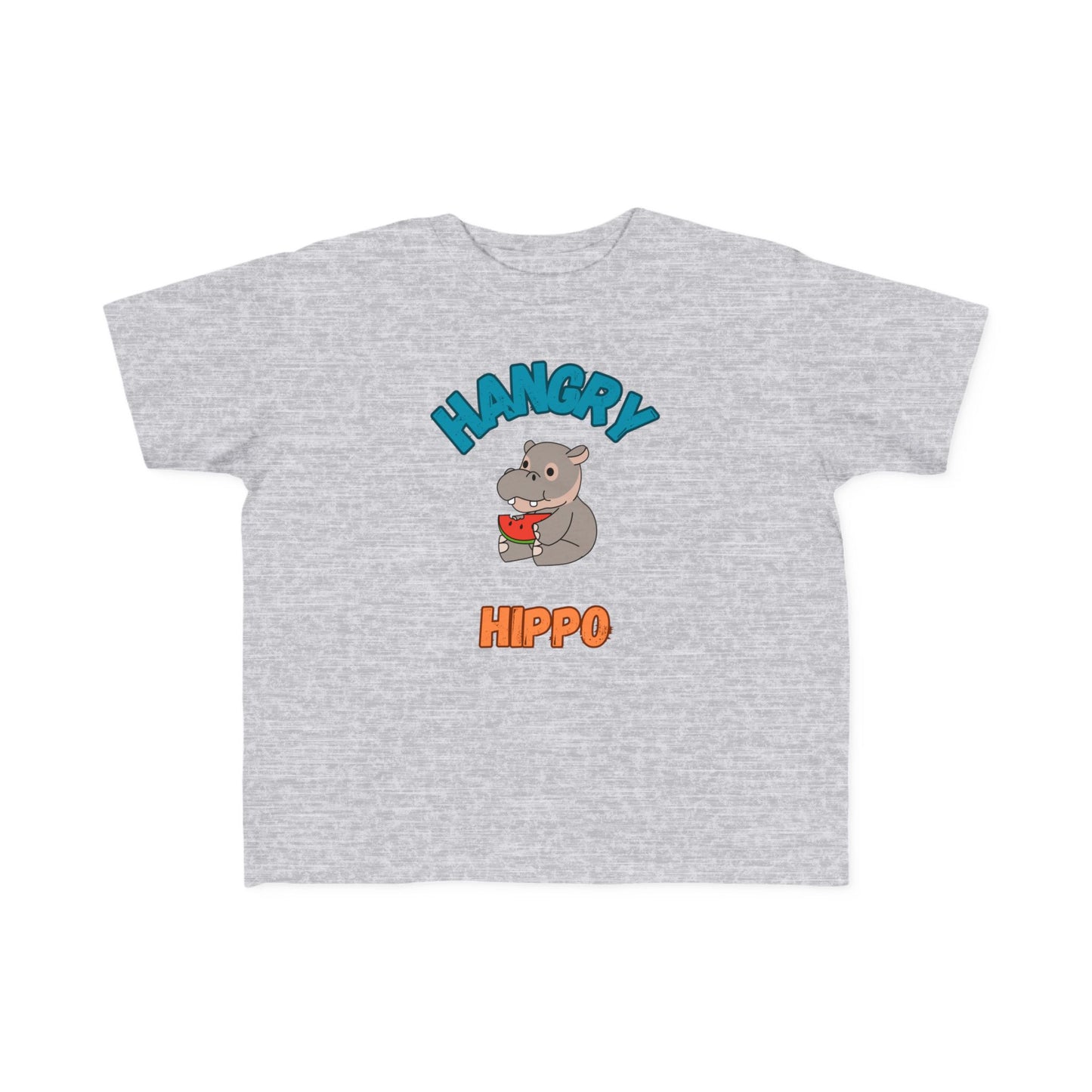 Toddler Hangry Hippo Tee - Fun Jersey T-Shirt for Kids